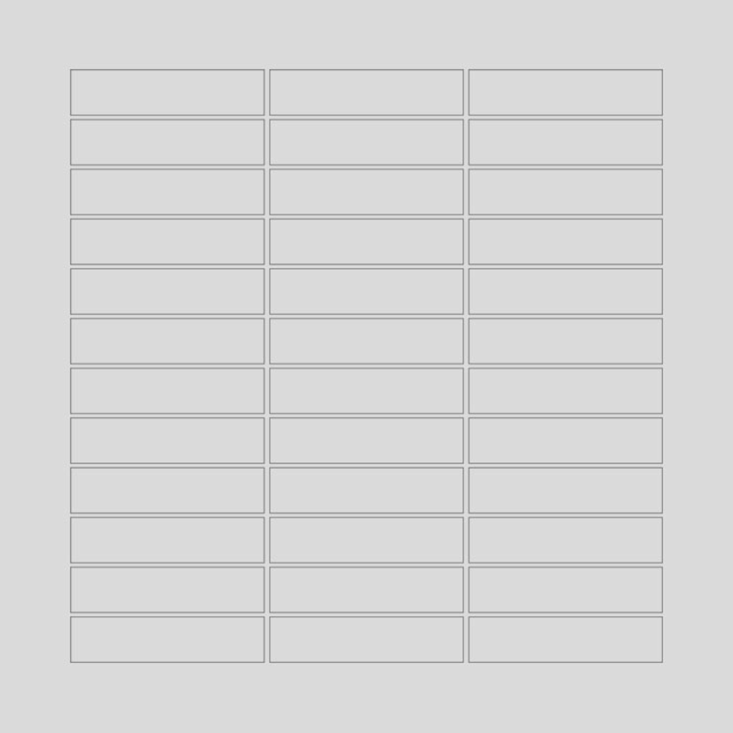 Silberquarzit Mosaic Strips